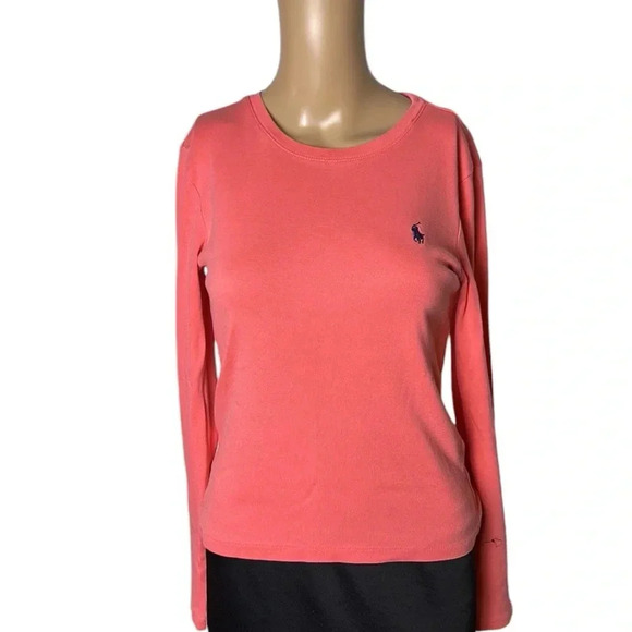 Ralph Lauren Sport shirt,women med,long  sleeve,logo,cotton 100,comfy,Athleisure - Picture 11 of 16
